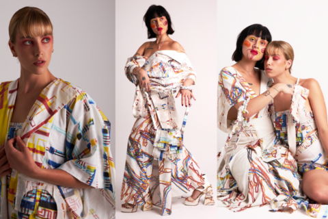 Die Fotocollage zeigt zwei Frauen in zwei Outfits.