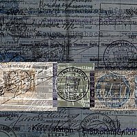Ein Pass mit Stempeln drauf