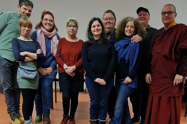 Gruppenfoto vom Team der ASH-Hochschulbibliothek