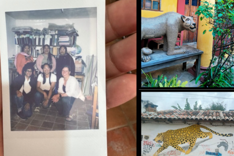 Collage: Mitarbeitende des Alice Salomon Archivs der ASH zu Besuch in San Cristobal de las Casas, September 2025