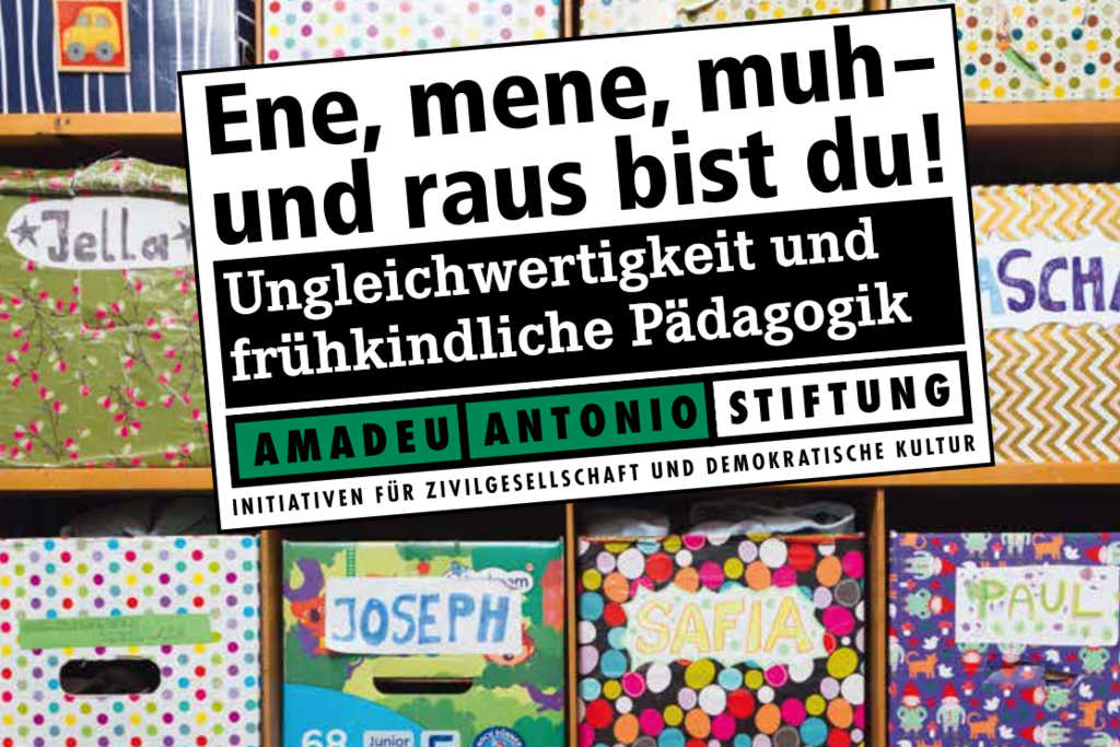 Vergrößern: Cover der Broschüre Ene Mene Muh der Amadeu Antonio Stiftung