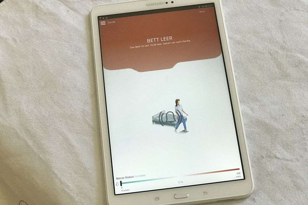 Vergrößern: Ein Tablet liegt auf einem Tisch