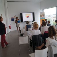 Start der Schreibtour im Humboldt-Forum Berlin, Foto: Susanne Fechner