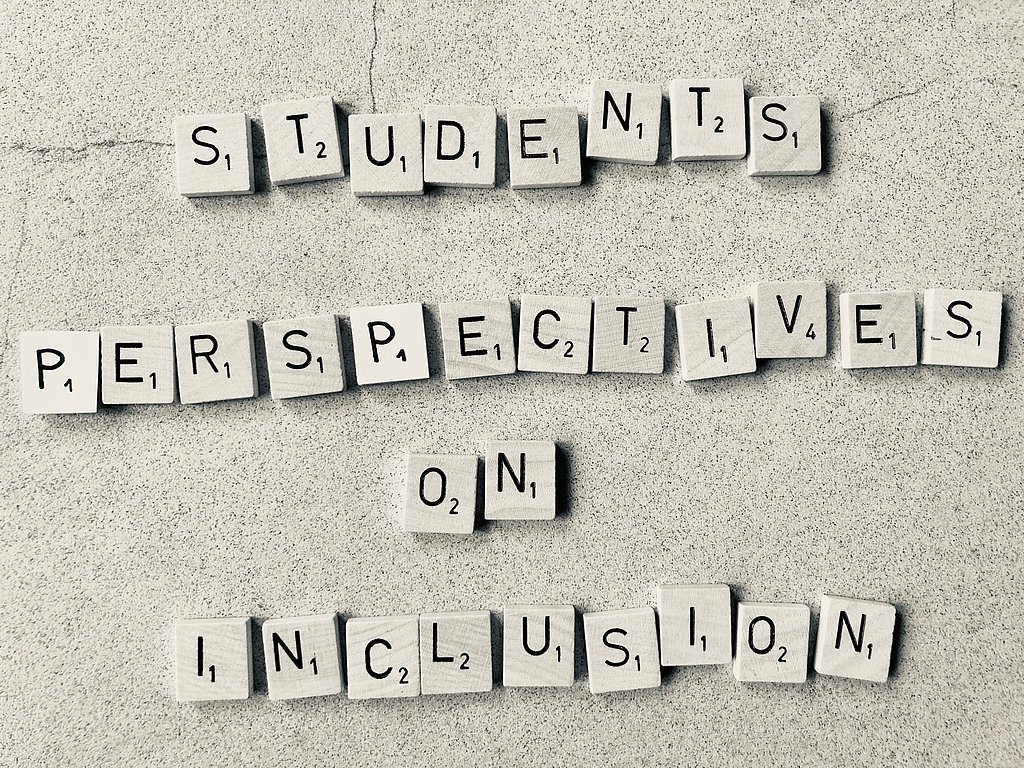 Scrabblebuchstaben mit dem Inhalt: Students Perspectives on Inclusion